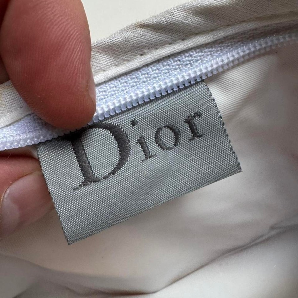 Christian Dior Terry Towel Cloth Clutch Pouch Pink Monogram Logo Trotter - Picture 5 of 8